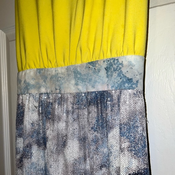 RACHEL RACHEL ROY Color Block Sequin Twist Back Mini Dress - Picture 3 of 3